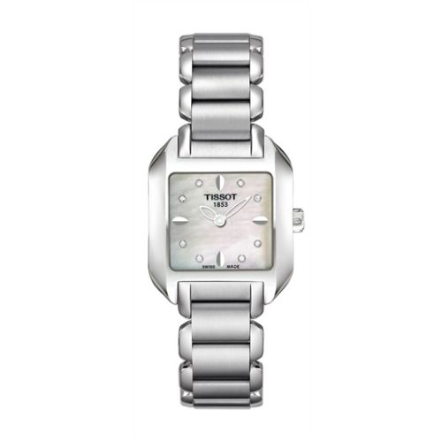 Tissot T-Wave Square Quartz 23.6 Stainless Steel / MOP / Bracelet
